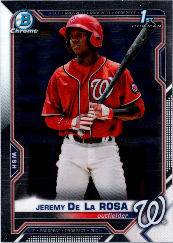 2021 Bowman Chrome Prospects Jeremy De La Rosa #BCP-25