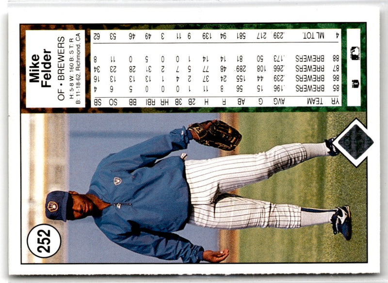 1989 Upper Deck Mike Felder