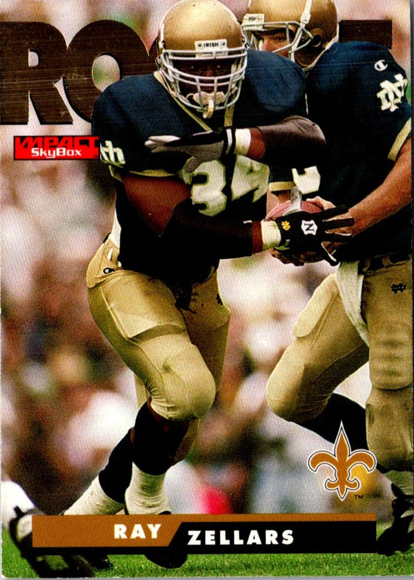 1995 SkyBox Impact Ray Zellars #192 Rookie