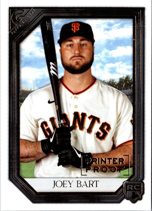 2021 Topps Gallery Printer Proof Joey Bart #187