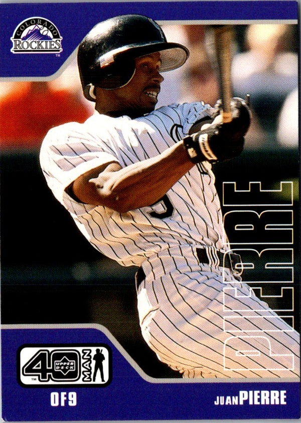 2002 Upper Deck 40-Man Juan Pierre #996