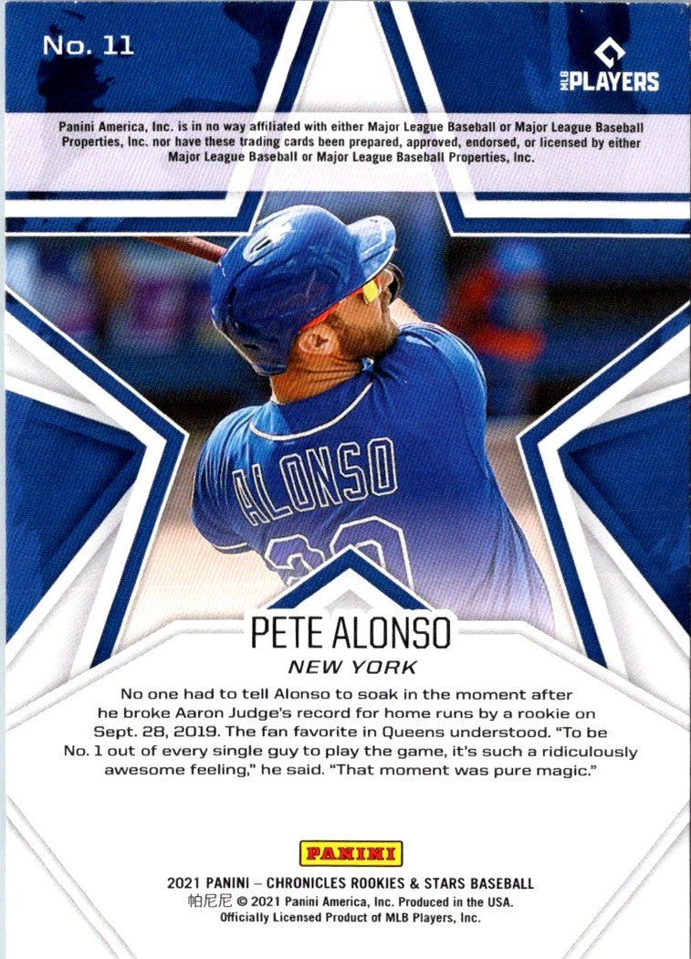 2021 Panini Chronicles Rookies & Stars Pete Alonso