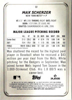 2022 Bowman Platinum Max Scherzer #32