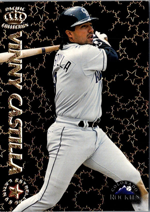 1996 Pacific Crown Collection Estrellas Latinas Vinny Castilla #EL-8