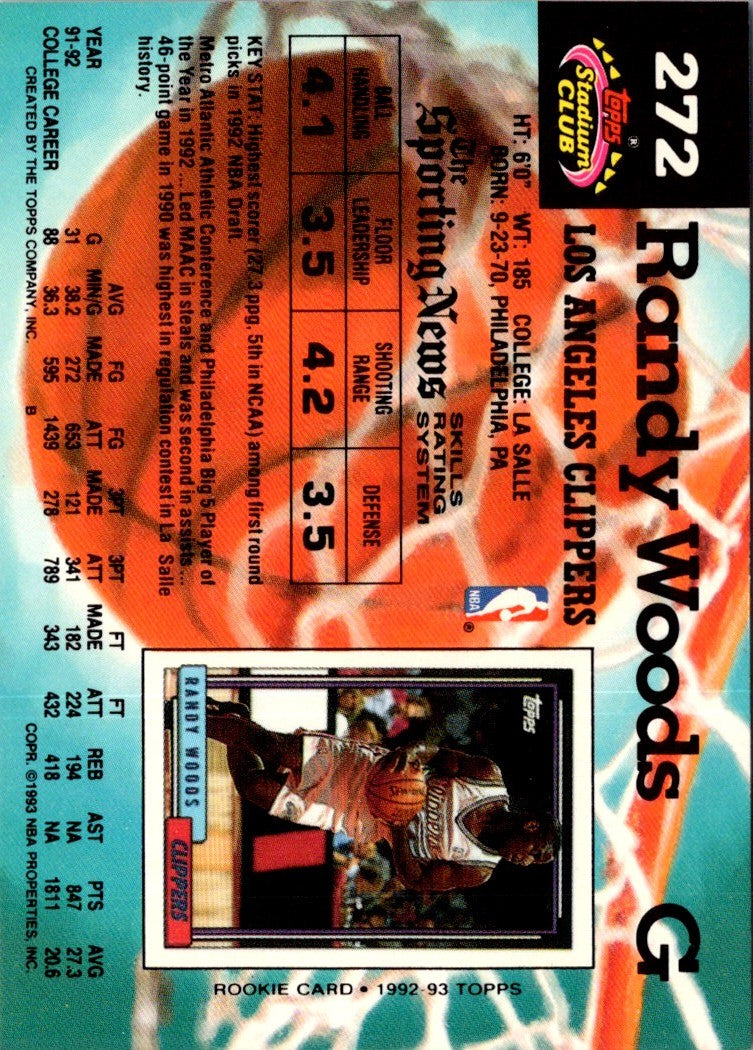 1992 Stadium Club Members Only Randy Woods