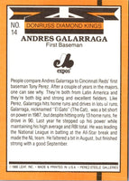 1989 Donruss Super Diamond Kings Andres Galarraga #14