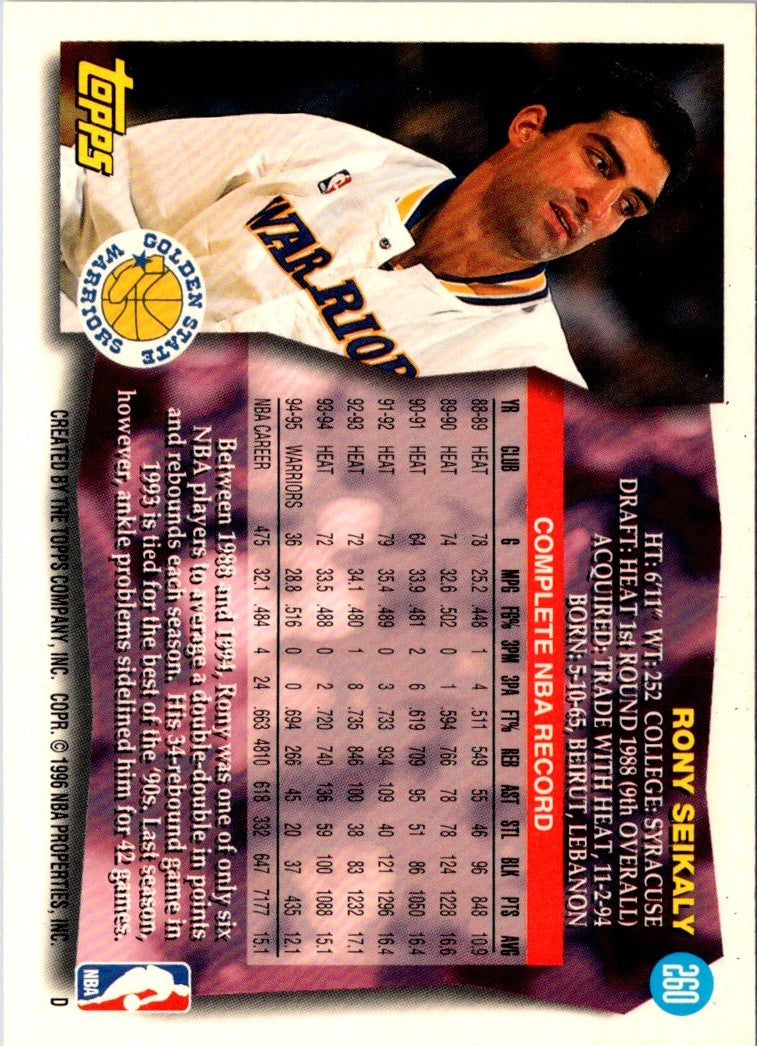 1995 Topps Rony Seikaly