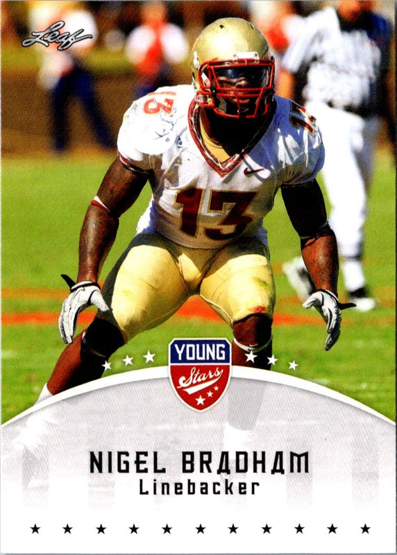 2012 Leaf Young Stars Nigel Bradham #69