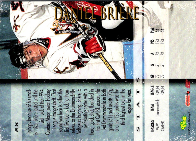 1995 Classic Gold Daniel Briere