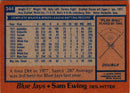 1978 Topps Sam Ewing
