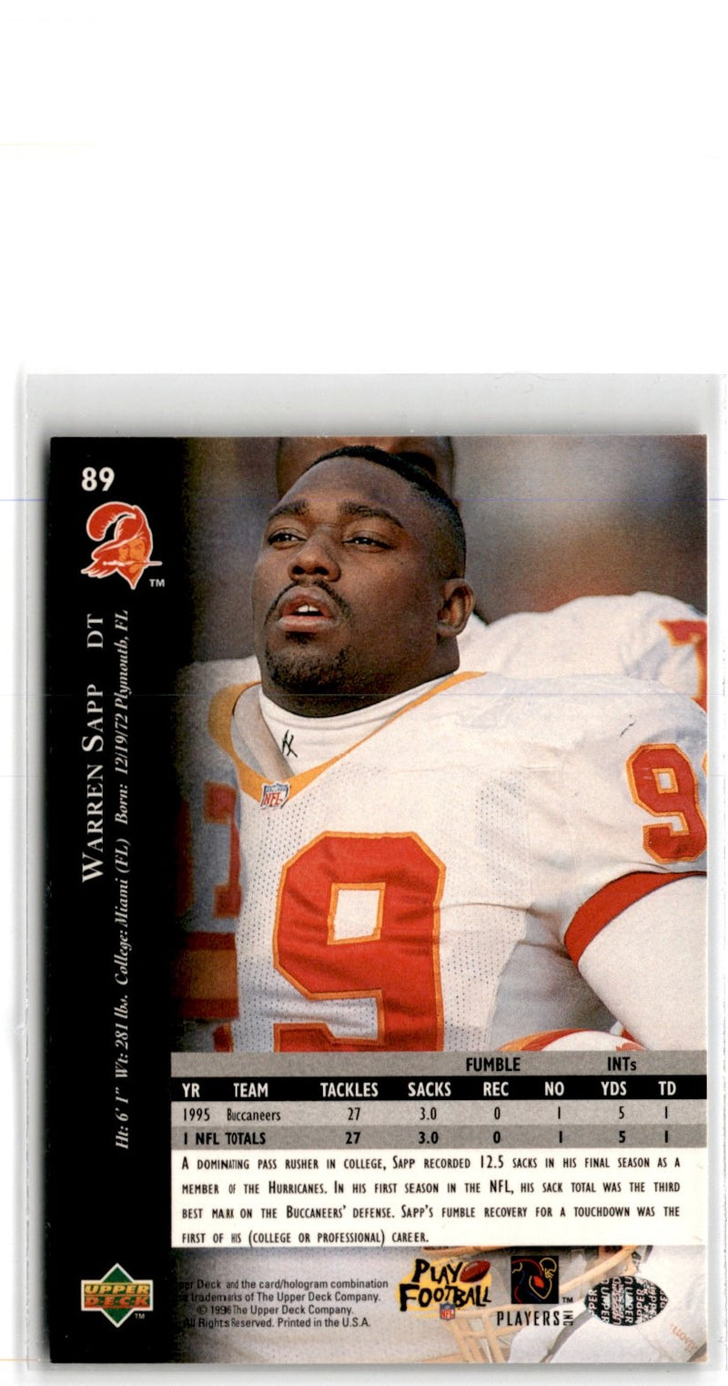 1996 Upper Deck Silver Warren Sapp