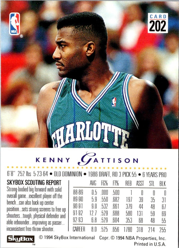 1993 SkyBox Kenny Gattison