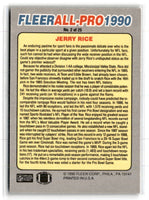 1990 Fleer All-Pro Jerry Rice #2