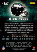 2014 Score Behind Numbers Nick Foles