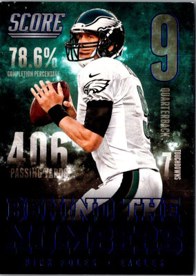 2014 Score Behind Numbers Nick Foles #BN7