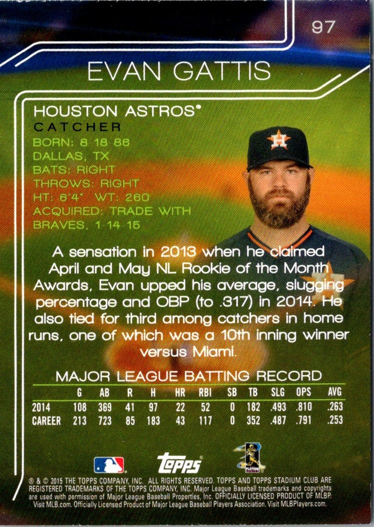 2015 Stadium Club Evan Gattis