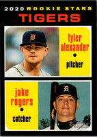 2020 Topps Heritage Tyler Alexander/ Jake Rogers #39 Rookie