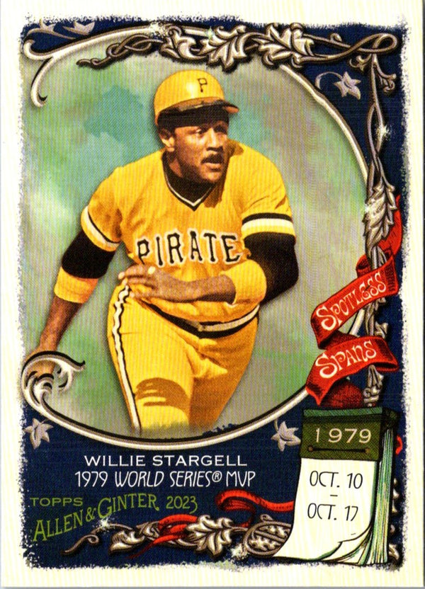 2023 Topps Allen & Ginter Spotless Spans Willie Stargell #SS-47