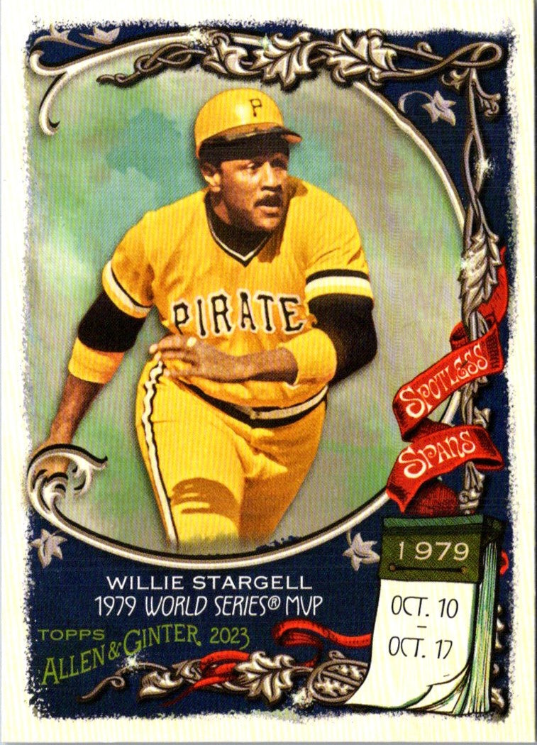 2023 Topps Allen & Ginter Spotless Spans Willie Stargell