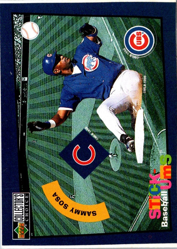 1998 Collector's Choice Stickums Sammy Sosa #7