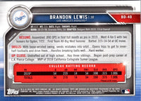 2019 Bowman Draft Brandon Lewis #BD-40