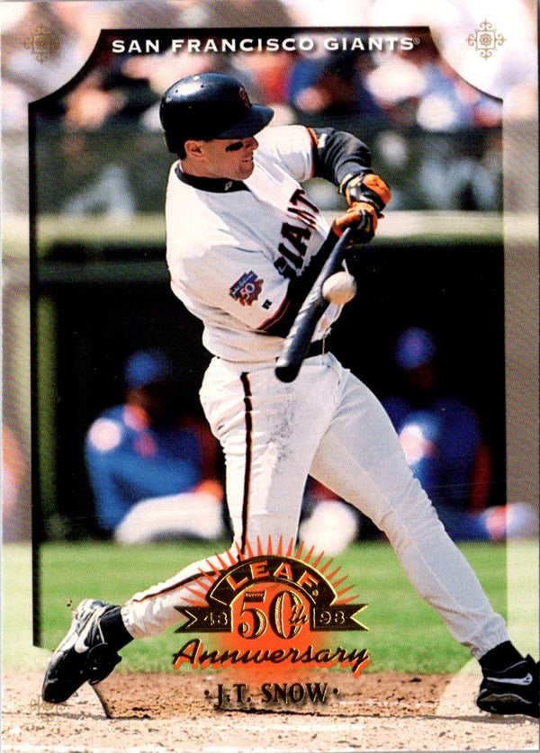 1998 Leaf J.T. Snow #53