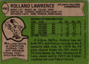 1978 Topps Rolland Lawrence