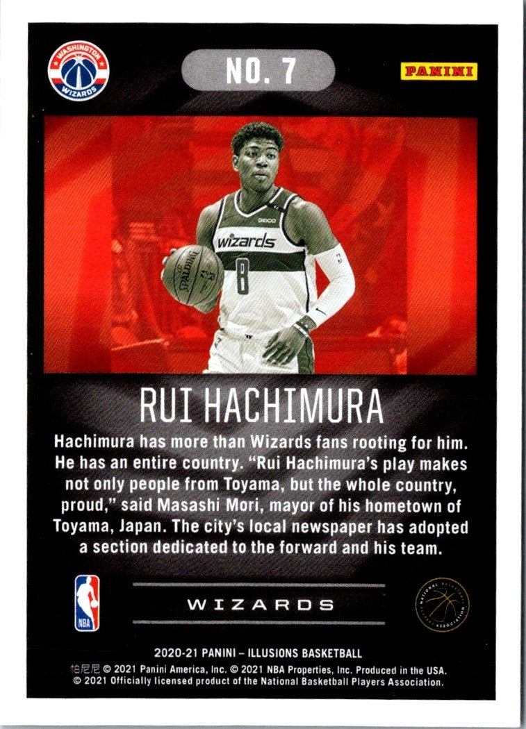 2020 Panini Illusions Asia Red Rui Hachimura