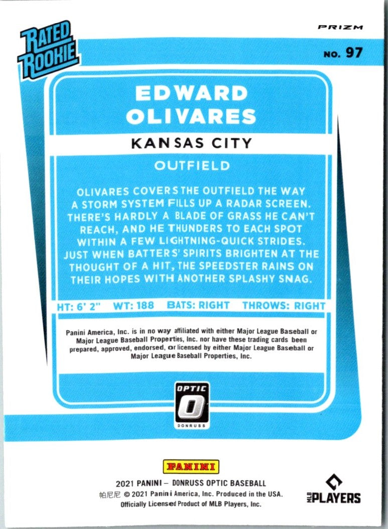 2021 Donruss Optic Lime Green Edward Olivares