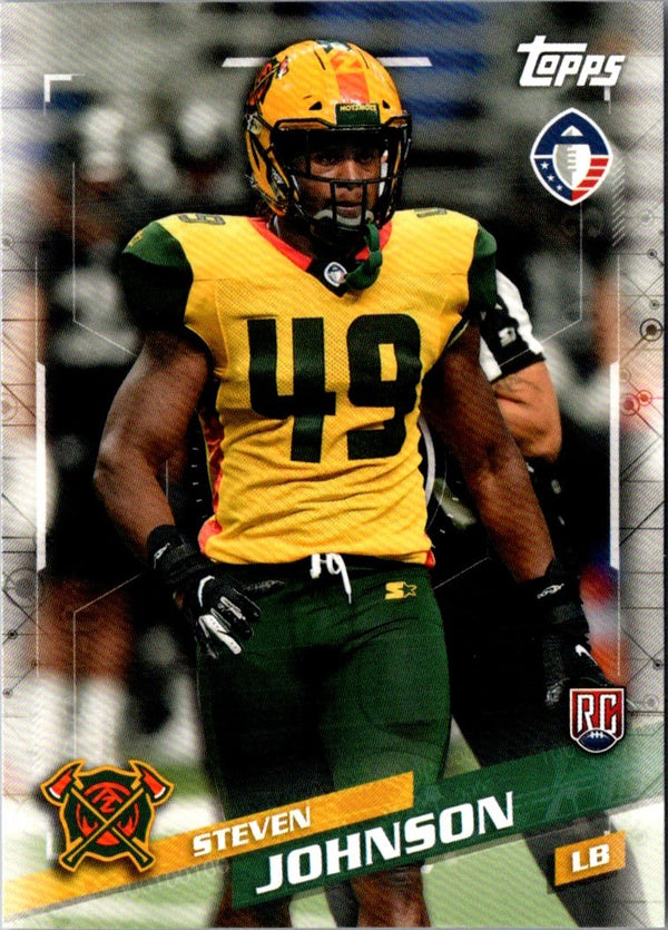 2019 Topps AAF Steven Johnson #136 Rookie