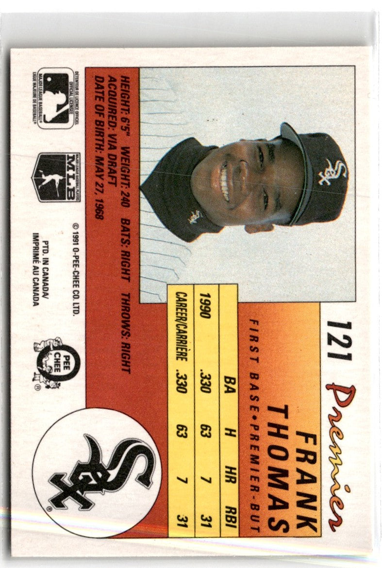 1991 O-Pee-Chee Premier Frank Thomas