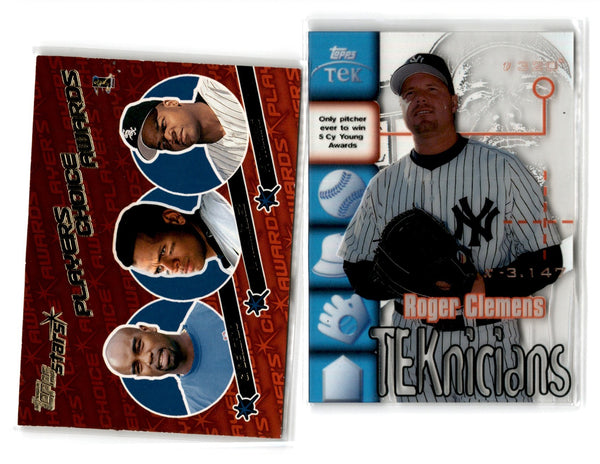 2001 Topps Stars Player's Choice Awards Carlos Delgado/Alex Rodriguez/Frank Thomas #PCA3