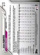 2020 Topps Update Royal Blue Josh Fuentes