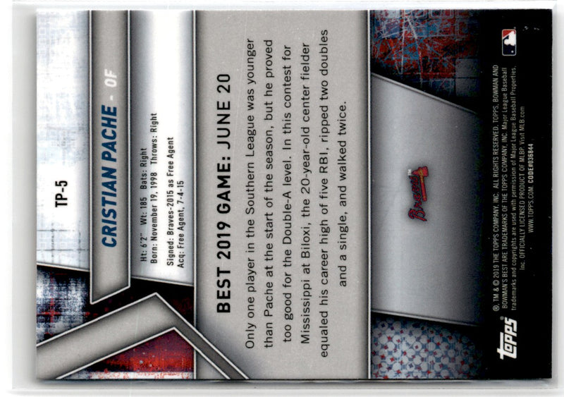 2019 Bowman's Best Top Prospects Cristian Pache
