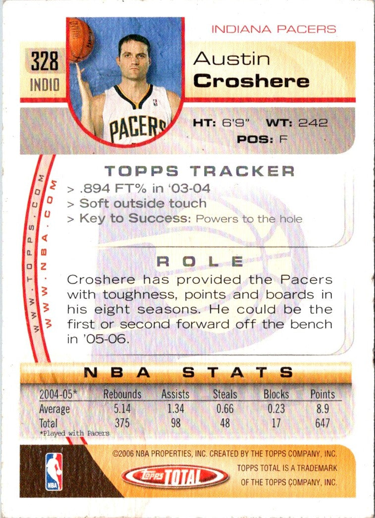 2005 Topps Total Austin Croshere