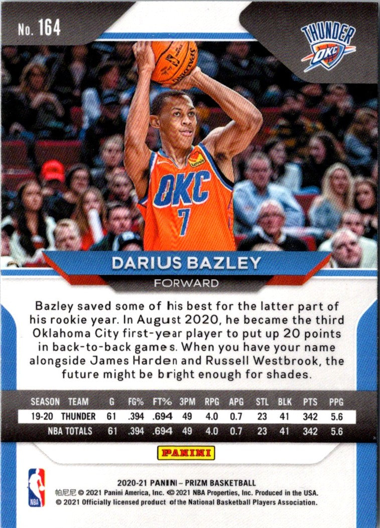 2021 Panini Contenders Darius Bazley