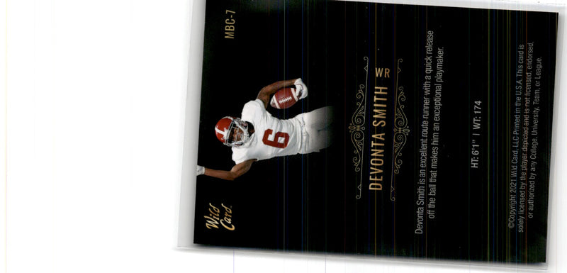 2021 Wild Card Matte White Devonta Smith