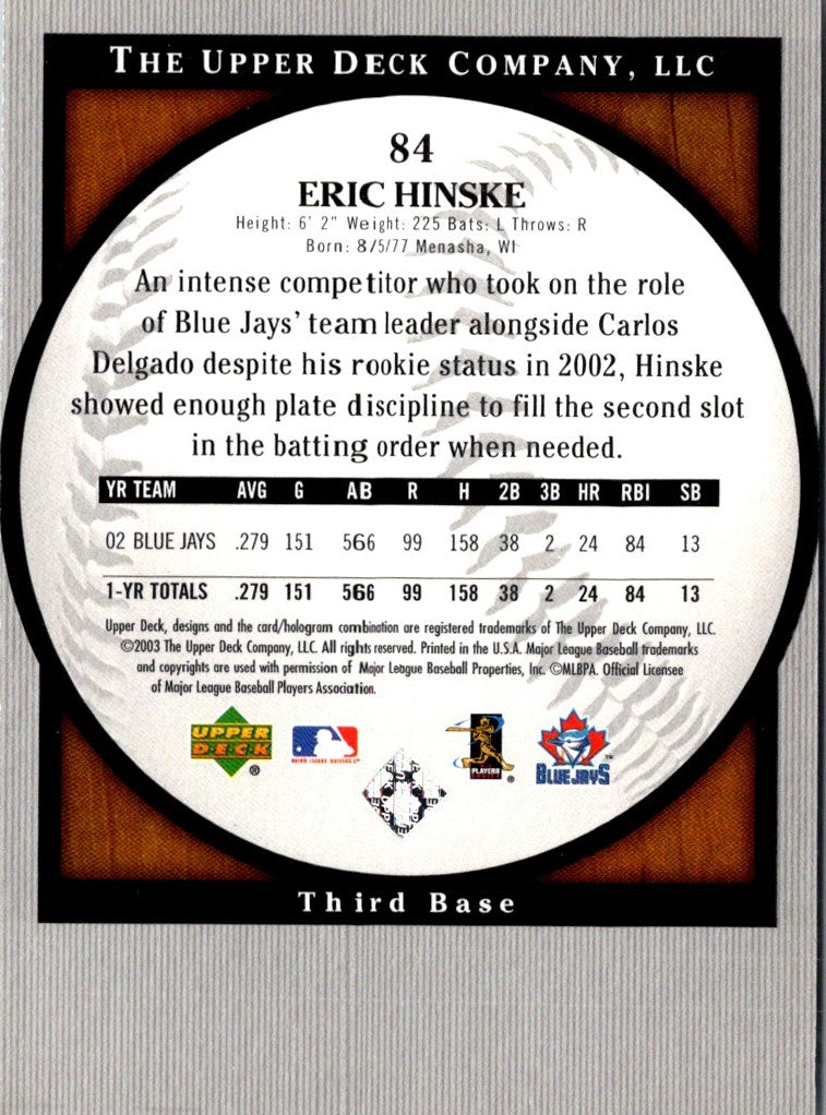 2003 Upper Deck Standing O! Eric Hinske