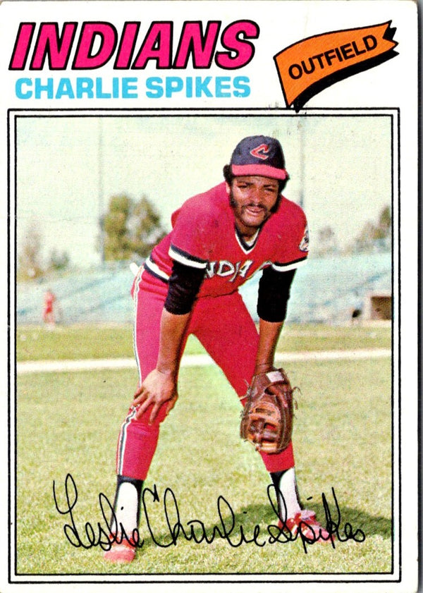 1977 Topps Charlie Spikes #168