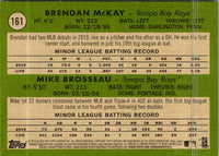 2020 Topps Heritage Brendan McKay/ Mike Brosseau #161 Rookie