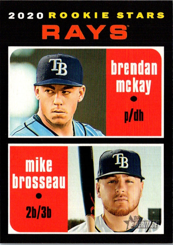 2020 Topps Heritage Brendan McKay/ Mike Brosseau #161 Rookie