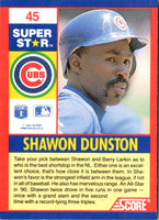 1991 Score 100 Superstars Shawon Dunston #45