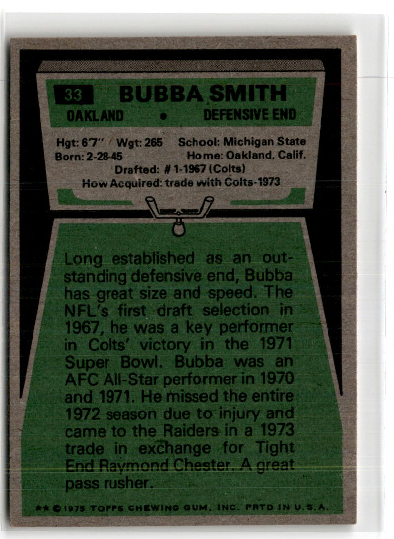 1975 Topps Bubba Smith