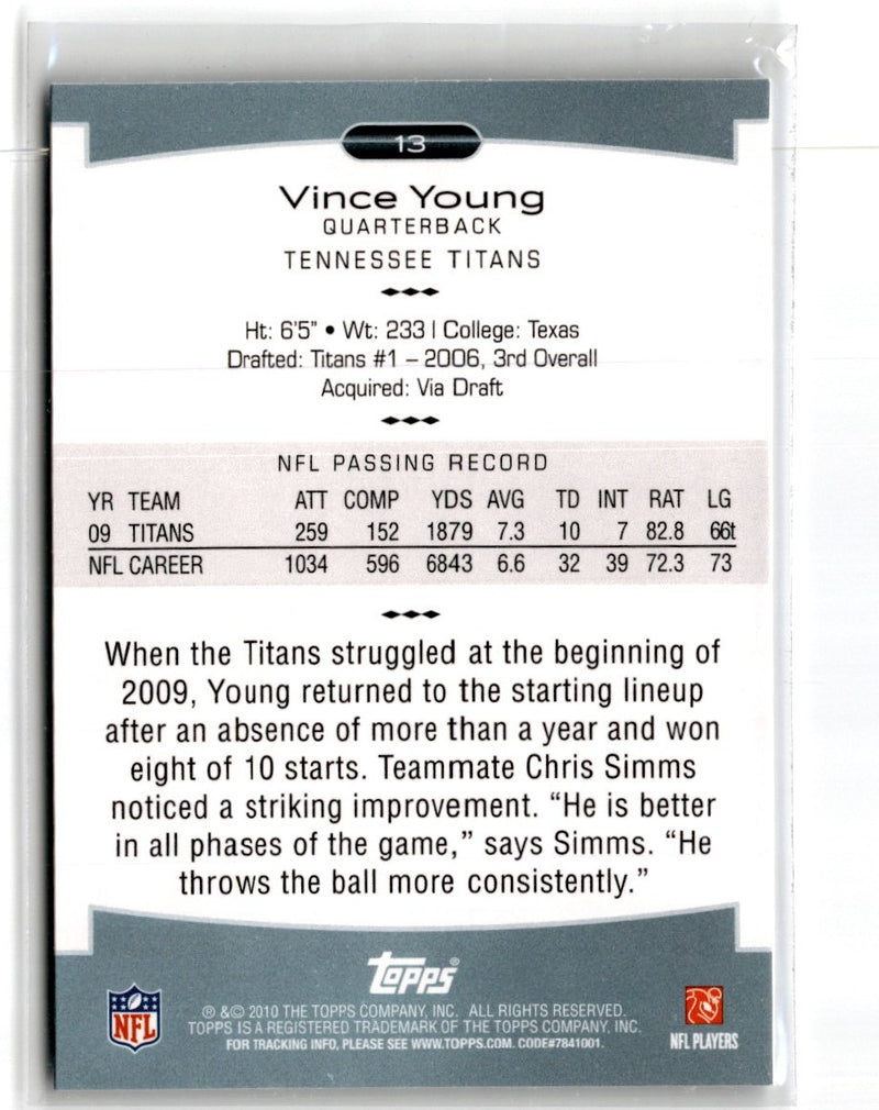 2010 Topps Platinum Vince Young