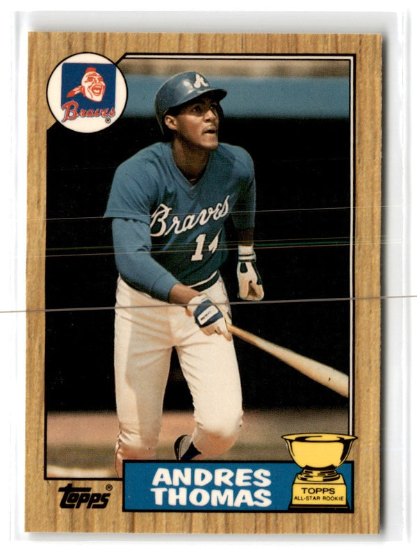 1987 Topps Tiffany Andres Thomas #296 Rookie