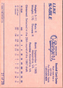 1989 Star Charlotte Rangers Luke Sable