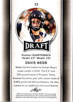 2017 Leaf Draft Davis Webb #22