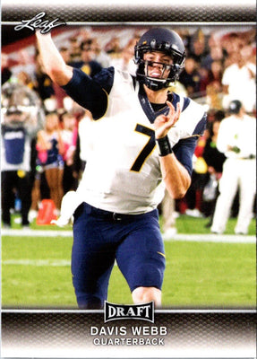 2017 Leaf Draft Davis Webb #22