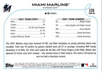 2022 Topps 1st Edition Miami Marlins #326