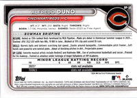 2024 Bowman Prospects Alfredo Duno #BP-51